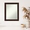 Petite Bevel Wall Mirror, William Mottled Bronze Narrow Frame